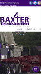 Mobile Screenshot of baxtercraneandrigging.com